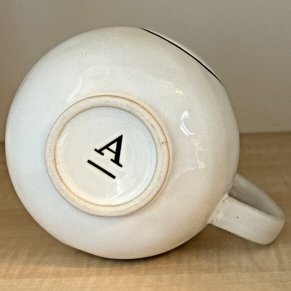 Anthropologie Cat Amos Coffee Tea Mug Aqua Blue Interior Glaze Stoneware - Picture 9 of 10